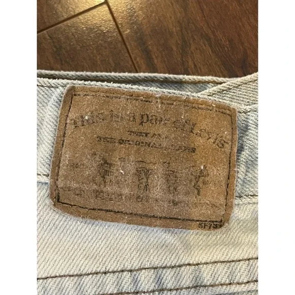 Vintage Levis 901 Jeans Womens 9 Bleach Wash High Rise Tapered Made USA 90s - Picture 3 of 11